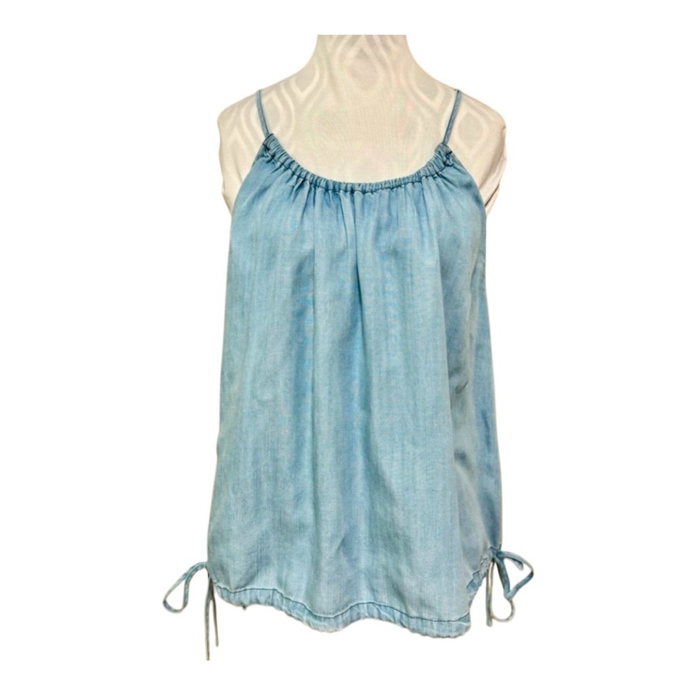 New With Tags Easel Brand Chambray Top—Size Large